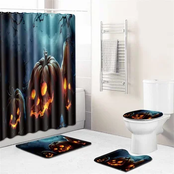 Bathroom Set Waterproof Shower Curtain Flannel Fabric Bath Carpets Lid Toilet Cover Floor Mat Pedestal Rug Bathroom Decor
Bathroom Set Waterproof Shower Curtain Flannel Fabric Bath Carpets Lid Toilet Cover Floor Mat Pedestal Rug Bathroom Decor