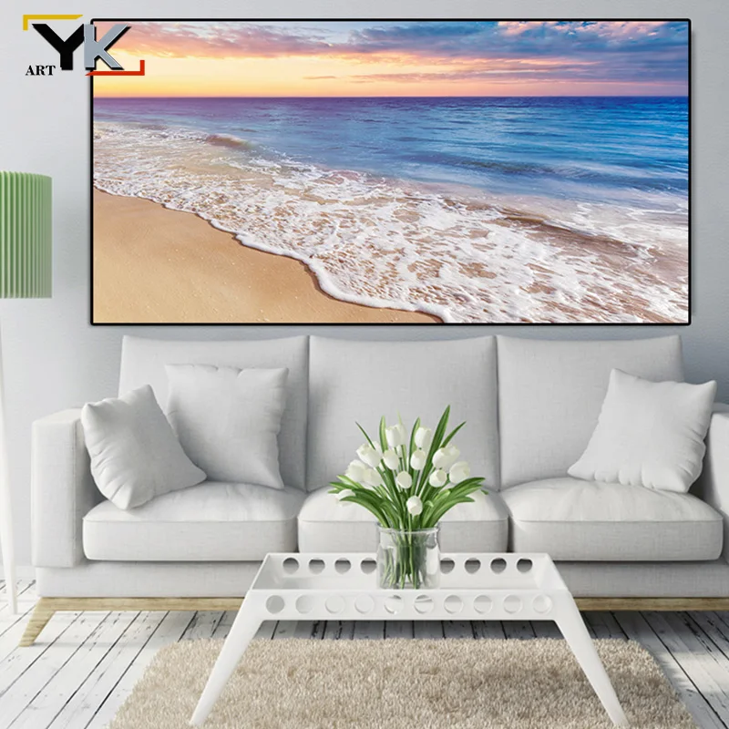 Natural Blue Beach Sunset Landscape Posters and Prints Canvas Painting Mediterran Scandinavian Wall Art Picture for Living Room
Natural Blue Beach Sunset Landscape Posters and Prints Canvas Painting Mediterran Scandinavian Wall Art Picture for Living Room