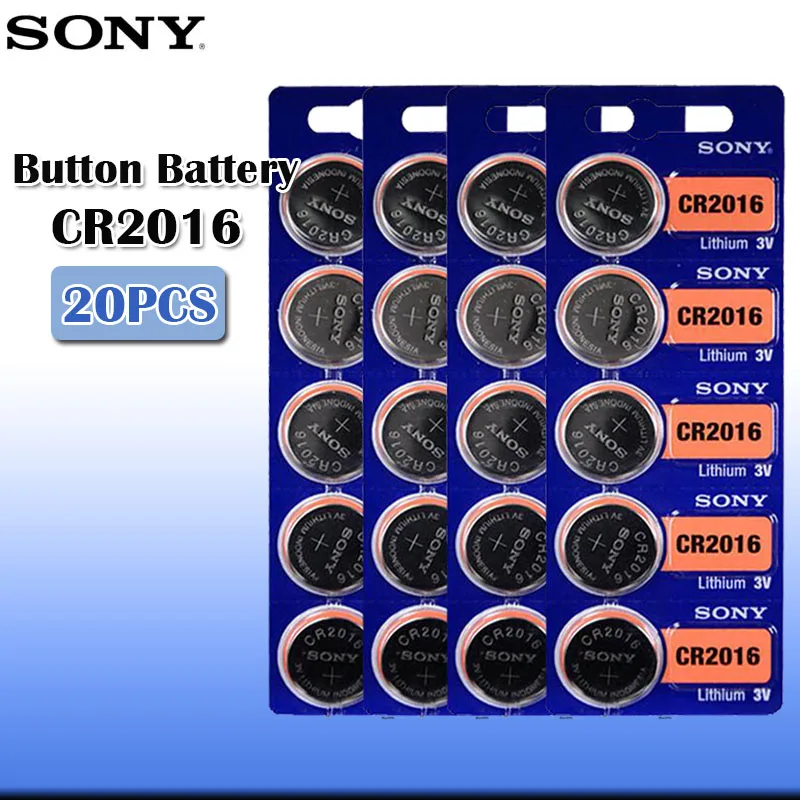 20pcs/lot sony CR2016 3V 100% Original Lithium Battery For car key watch remote control toy 2016 ECR2016 GPCR2016 Button Battery
20pcs/lot sony CR2016 3V 100% Original Lithium Battery For car key watch remote control toy 2016 ECR2016 GPCR2016 Button Battery