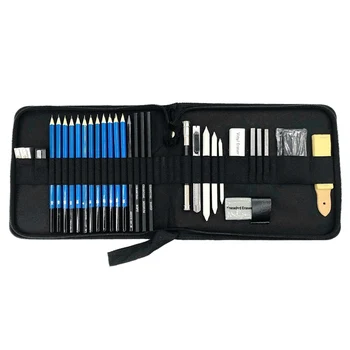 Zipper Pencil Case Sketch Brush 33pcs Set Art Painting Box Student Supply Office cultural and educational supplies 
Zipper Pencil Case Sketch Brush 33pcs Set Art Painting Box Student Supply Office cultural and educational supplies