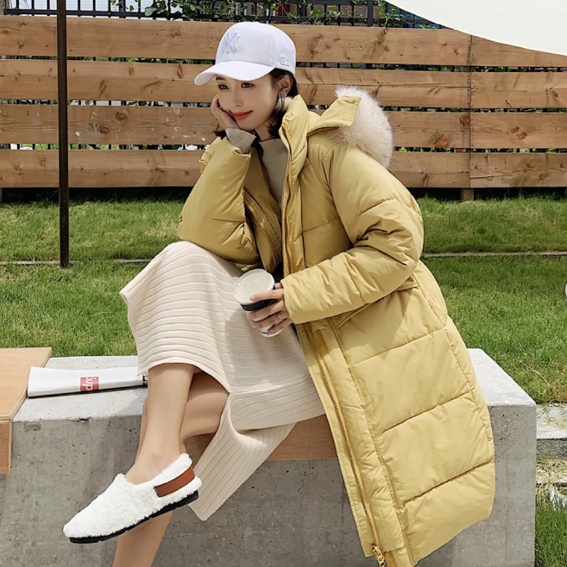 Photo Shoot 2019 New Style Best Friend Korean-style Hooded Large Fur Collar INS down Jacket Medium-length Cotton Coat WOMEN'S Co
Photo Shoot 2019 New Style Best Friend Korean-style Hooded Large Fur Collar INS down Jacket Medium-length Cotton Coat WOMEN'S Co