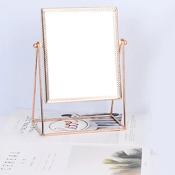 Princess Metal Desktop Stand Mirror Personal Framed Makeup Side Mirror 360 Degree Rotating Rose Gold Tri-Angle Seat Streamline
Princess Metal Desktop Stand Mirror Personal Framed Makeup Side Mirror 360 Degree Rotating Rose Gold Tri-Angle Seat Streamline