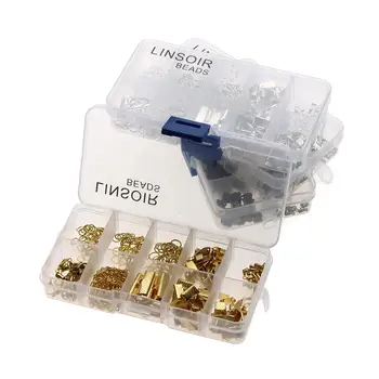 1Box DIY Materials Crimp End Clasps Lobster Clasps Jump Rings Extender Chains Ending Droplets for Necklace Jewelry Making
1Box DIY Materials Crimp End Clasps Lobster Clasps Jump Rings Extender Chains Ending Droplets for Necklace Jewelry Making