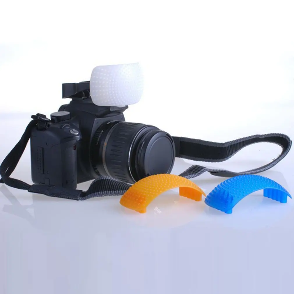 3 Color Flash Diffuser Cover For Canon Nikon Pentax Kodak DSLR SLR Camera