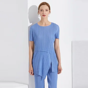 LANMREM 2020 Personality Irregular Top Summer New Slim Mid-length Solid Color Round Neck T-shirt Female PB968
LANMREM 2020 Personality Irregular Top Summer New Slim Mid-length Solid Color Round Neck T-shirt Female PB968