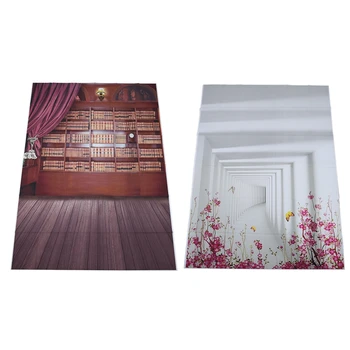 2 Pcs 5X7FT Photography Backdrops Photo Props Studio Background, 1 Pcs Flower Rattan Corridor Pattern & 1 Pcs Vintage Library Bo
2 Pcs 5X7FT Photography Backdrops Photo Props Studio Background, 1 Pcs Flower Rattan Corridor Pattern & 1 Pcs Vintage Library Bo