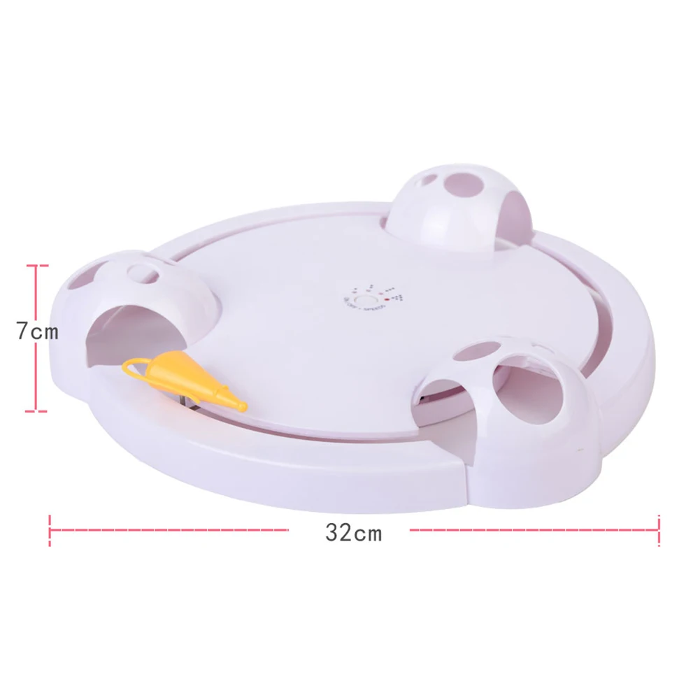 Fashion-Interactive Pet Cat Toys Funny Cat Automatic Rotating Cat Play Teaser Plate Mice Catch Toy Electric Playing Exercise T
Fashion-Interactive Pet Cat Toys Funny Cat Automatic Rotating Cat Play Teaser Plate Mice Catch Toy Electric Playing Exercise T