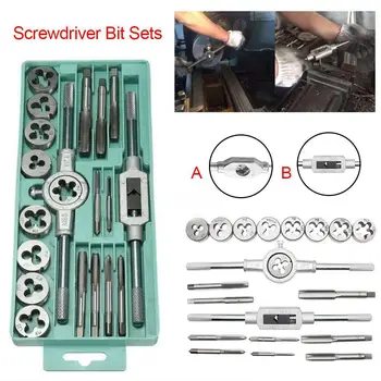 20 PCS Tap Wrench Metric Manual Screw Tap Screwdriver Bit Set M3-M12 Screw-thread Spanner Tap and Die Set Tool Tap and Die Set
20 PCS Tap Wrench Metric Manual Screw Tap Screwdriver Bit Set M3-M12 Screw-thread Spanner Tap and Die Set Tool Tap and Die Set