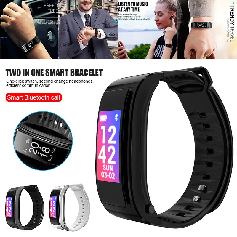 Smart Bracelet Wireless Communication Sport Step Counting Heart Rate Sleep Record SP99
Smart Bracelet Wireless Communication Sport Step Counting Heart Rate Sleep Record SP99
