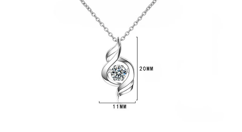 YANHUI Cute Geometric Round Small Lab Diamond Pendant Necklace Women Silver 925 Choker Necklace Engagement Jewelry Gift DZ151 YANHUI Cute Geometric Round Small Lab Diamond Pendant Necklace Women Silver 925 Choker Necklace Engagement Jewelry Gift DZ151