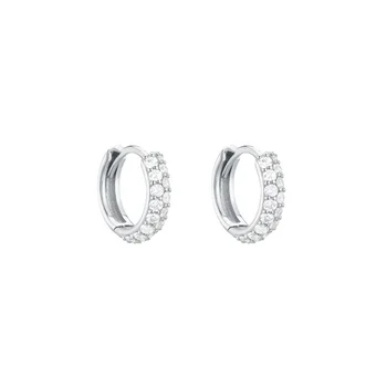 LOZRUNVE LOZRUNV Wholesale Sterling Silver Two Row Clear CZ Stone Huggie Hoop Earring
LOZRUNVE LOZRUNV Wholesale Sterling Silver Two Row Clear CZ Stone Huggie Hoop Earring