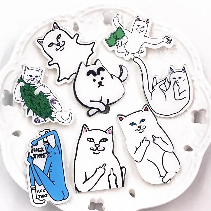 1Pcs Funny Cats Pins for Women Kids Lapel Brooches Skirt Sweater Decoration Badges Boys Girls Birthday Present
1Pcs Funny Cats Pins for Women Kids Lapel Brooches Skirt Sweater Decoration Badges Boys Girls Birthday Present