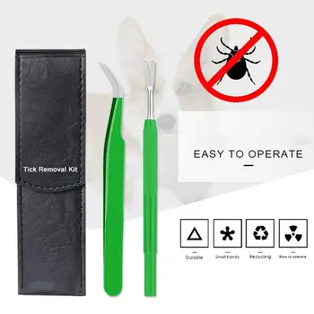 2PCS Professional Tick Flea Tweezers Cleaning Tool Tick Removal Tool Stainless Steel Remove Mites Ticks from Human Body Dog Cat
2PCS Professional Tick Flea Tweezers Cleaning Tool Tick Removal Tool Stainless Steel Remove Mites Ticks from Human Body Dog Cat