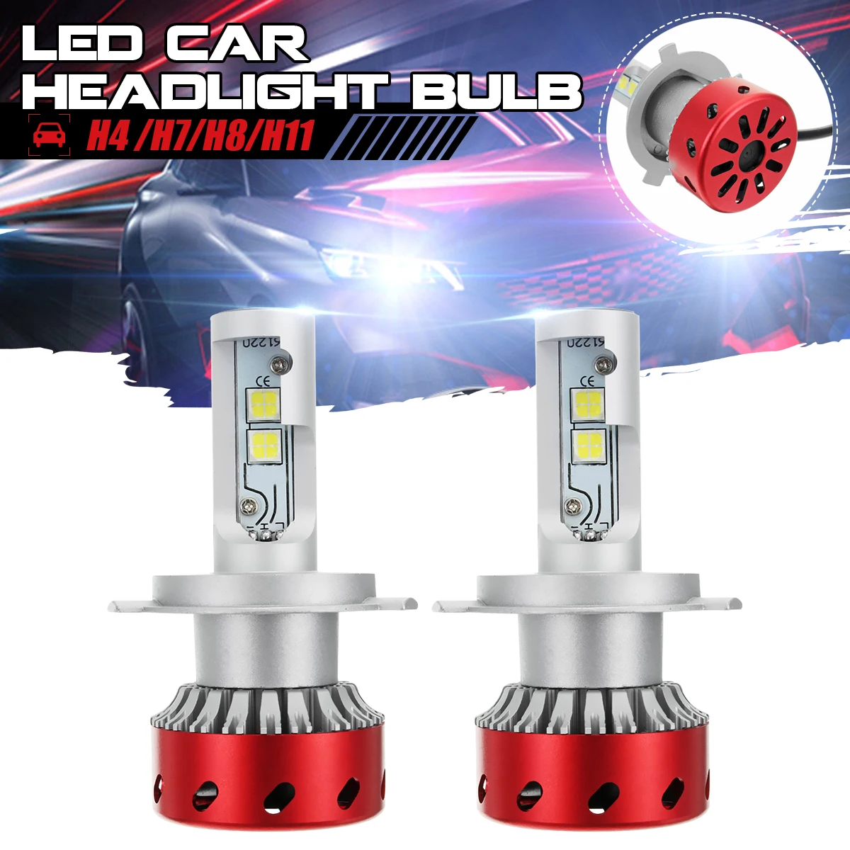 2PCS 80W Car LED Headlight 6500K LED Fog Light Lamps 12V 24V Universal Car LED Car Styling Headlamp 6500K H4 H7 H11
2PCS 80W Car LED Headlight 6500K LED Fog Light Lamps 12V 24V Universal Car LED Car Styling Headlamp 6500K H4 H7 H11