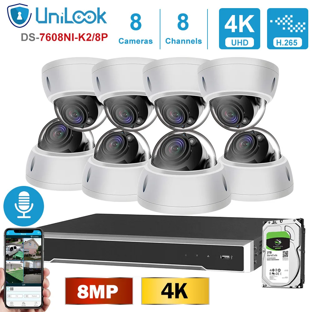 UniLook H.265+ 8CH 8MP H.265+ 4K POE NVR Kit CCTV System IR Outdoor Audio Video 4K Security Systems 2.8mm Wide angle HIK Connect
UniLook H.265+ 8CH 8MP H.265+ 4K POE NVR Kit CCTV System IR Outdoor Audio Video 4K Security Systems 2.8mm Wide angle HIK Connect