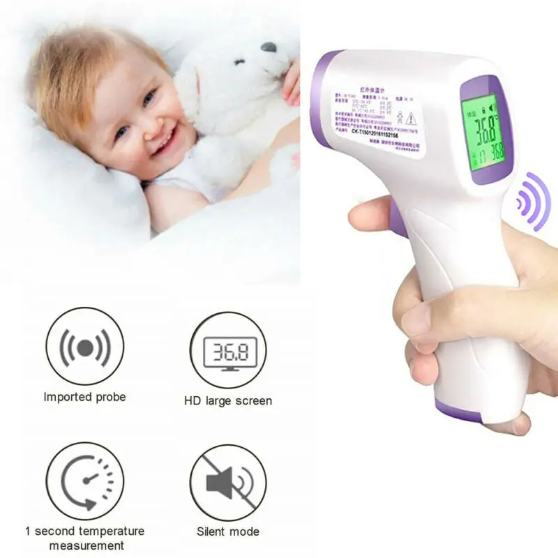 Infrared Digital Baby Adult Forehead Thermometer No Touch Temperature Gun Health
Infrared Digital Baby Adult Forehead Thermometer No Touch Temperature Gun Health