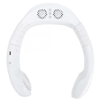 Neck Fan Hands Free Mini USB Charging Bluetooth Player Portable Sport Fan Neck Hanging Music Sound Air Cooler Fan White 
Neck Fan Hands Free Mini USB Charging Bluetooth Player Portable Sport Fan Neck Hanging Music Sound Air Cooler Fan White