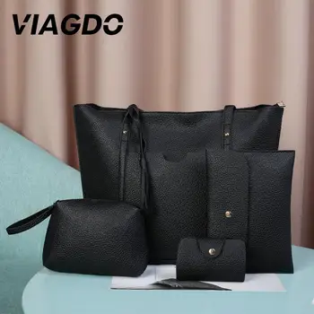 Tote Bag Handbag Receive Small Change Beauty Casual Accessories Women 4 Pcs/Set PU Fashion High Capacity Travel Bags Female
Tote Bag Handbag Receive Small Change Beauty Casual Accessories Women 4 Pcs/Set PU Fashion High Capacity Travel Bags Female