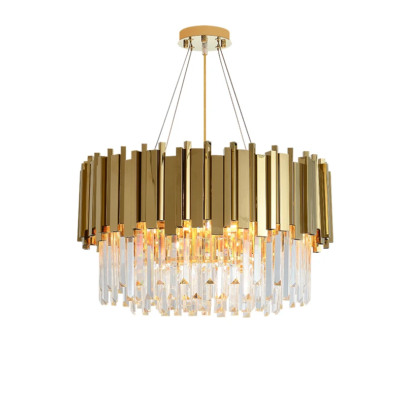 

Dimmable LED Postmodern Gold Crystal Desinger Chandelier Lighting Suspension Luminaire Lampen Lustre For Dinning Room Foyer