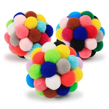 4pcs Handmade Colorful Cat Plush Bell Balls Toy Soft Pet Interactive Bell Chew Toys for Pet Supplies Product
4pcs Handmade Colorful Cat Plush Bell Balls Toy Soft Pet Interactive Bell Chew Toys for Pet Supplies Product