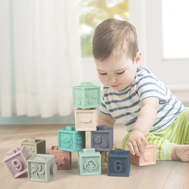 Baby Soft Toys Sensory Silicone Educational Building Blocks 3D Hanging Ball Babies Rubber Teether Squeeze Bath Toys For Toddlers
Baby Soft Toys Sensory Silicone Educational Building Blocks 3D Hanging Ball Babies Rubber Teether Squeeze Bath Toys For Toddlers