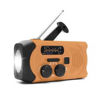 Multifunctional Hand radio Solar Crank Dynamo Powered AM/FM/NOAA Weather Radio Use Emergency LED Flashlight and Power Bank
Multifunctional Hand radio Solar Crank Dynamo Powered AM/FM/NOAA Weather Radio Use Emergency LED Flashlight and Power Bank