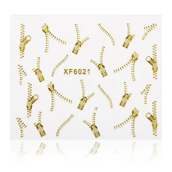 1Sheet Gold Zipper 3D Nail Art Stickers Decals Christmas Color Manicure Decor Tools DIY Nail Art Tips Fashion Accessories 
1Sheet Gold Zipper 3D Nail Art Stickers Decals Christmas Color Manicure Decor Tools DIY Nail Art Tips Fashion Accessories