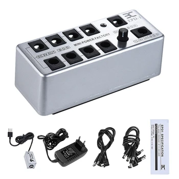 ENO New Guitar Effect Pedal Power Supply with USB BoosterStation Distributor 9 Isolated DC Outputs for 9V 12-18V Guitar Pedal,EU
ENO New Guitar Effect Pedal Power Supply with USB BoosterStation Distributor 9 Isolated DC Outputs for 9V 12-18V Guitar Pedal,EU