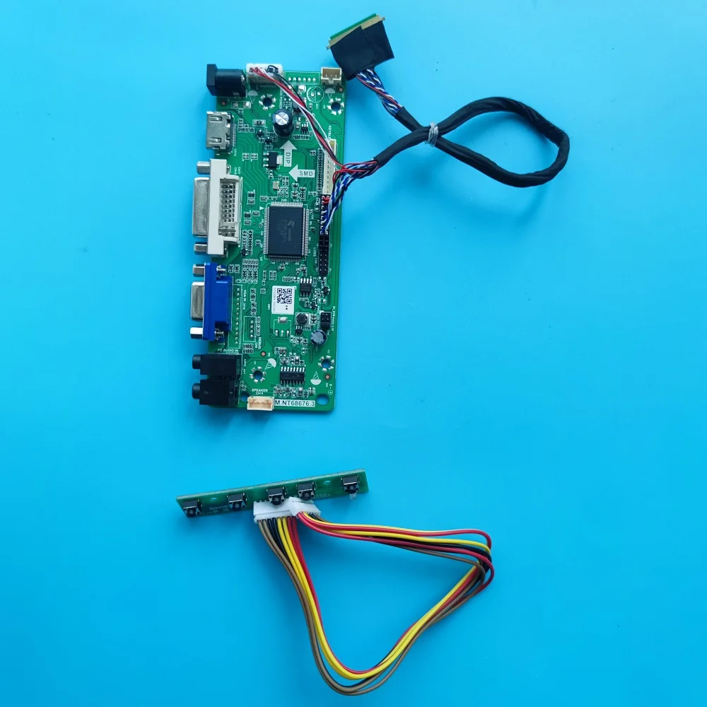 Светодиодный контроллера LVDS DVI VGA для N173FGE-L23/L11/L21/L12/L13/LA3/L63 1600X900 панельный монитор