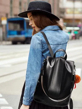 Backpack Women's 2020 Korean-style Fashion Large Capacity Bag Fashion Soft Leather Women's Backpack Schoolbag
Backpack Women's 2020 Korean-style Fashion Large Capacity Bag Fashion Soft Leather Women's Backpack Schoolbag