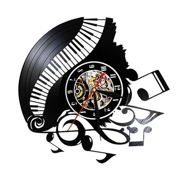 Vinyl Record Wall Clock Keyboard Musical Note Wall Clock Artistic Decorative Wall Clock (without Lamp)
Vinyl Record Wall Clock Keyboard Musical Note Wall Clock Artistic Decorative Wall Clock (without Lamp)