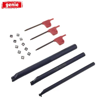 S07K/S10K/S12M-SCLCR06 Lathe Boring Bar Turning Tool Holder + 10pcs CCMT060204 Insert with 3pcs Wrenches
S07K/S10K/S12M-SCLCR06 Lathe Boring Bar Turning Tool Holder + 10pcs CCMT060204 Insert with 3pcs Wrenches