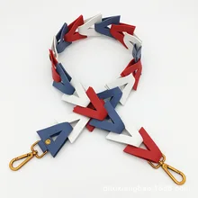 Triangle Hollow Chain Strap for Shoulder Bags PU Leather Candy Color Wide Handle Brass HangerBelt Straps for Crossbody Women Bag
Triangle Hollow Chain Strap for Shoulder Bags PU Leather Candy Color Wide Handle Brass HangerBelt Straps for Crossbody Women Bag