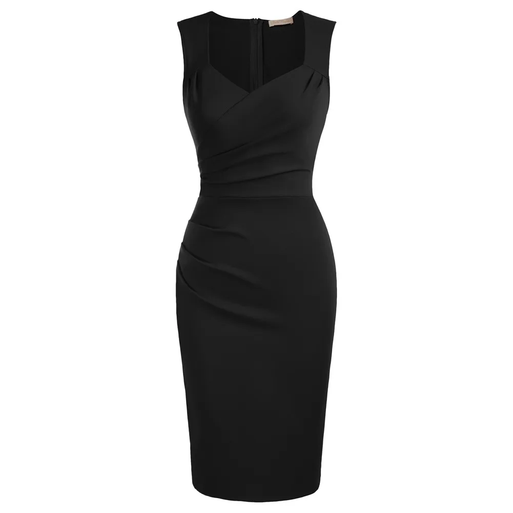 BP Women Vintage Ruched Bodcyon Dress Sleeveless Surplice V-Neck Pencil Dress Cross V-neck Hip Dress Ruched Front Sundress
BP Women Vintage Ruched Bodcyon Dress Sleeveless Surplice V-Neck Pencil Dress Cross V-neck Hip Dress Ruched Front Sundress