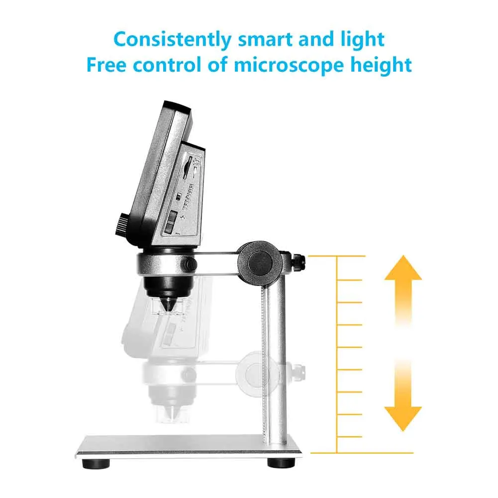 4.3 Inch Digital Microscope HD 1000X Wifi Rechargeable Battery Mobile Link Ergonomics Lab 8 Leds Magnification LCD Display
4.3 Inch Digital Microscope HD 1000X Wifi Rechargeable Battery Mobile Link Ergonomics Lab 8 Leds Magnification LCD Display