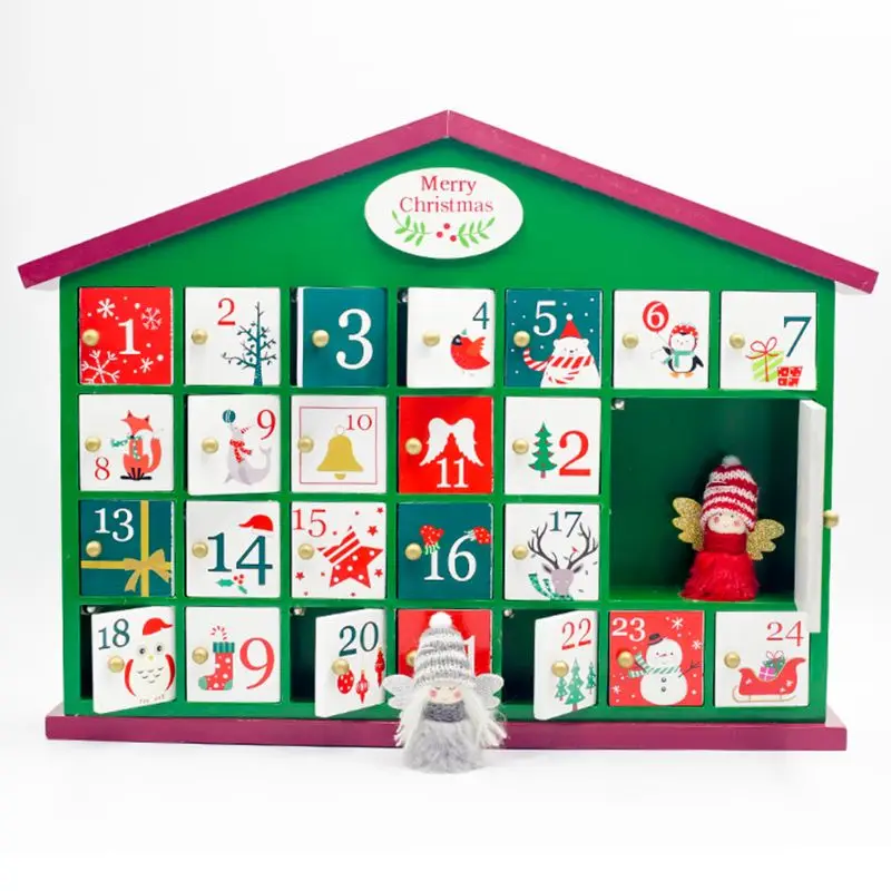 Wooden Christmas Advent Countdown Calendar Box 24 Drawers Candy Gift Boxes Home Decoration E65B
Wooden Christmas Advent Countdown Calendar Box 24 Drawers Candy Gift Boxes Home Decoration E65B