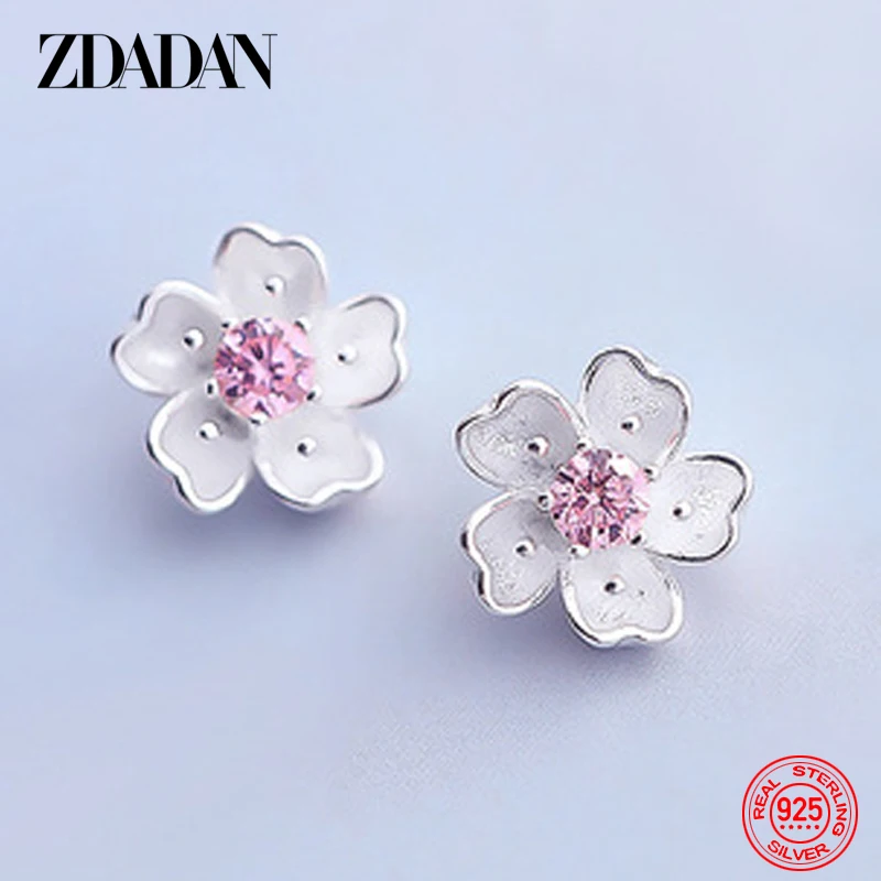 ZDADAN 925 Sterling Silver Flower Earring For Women Fashion Jewelry Gift Accessories
ZDADAN 925 Sterling Silver Flower Earring For Women Fashion Jewelry Gift Accessories