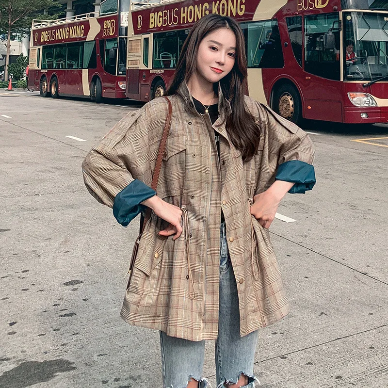 Coat Women's 2019 Spring And Autumn New Style Fashion Workwear Short Tops Women's Spring Coat Women's INS Plaid Female Baseball
Coat Women's 2019 Spring And Autumn New Style Fashion Workwear Short Tops Women's Spring Coat Women's INS Plaid Female Baseball