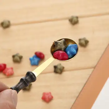 Wax Stamp Sealing Spoon Vintage Wood Handle Sealing Wax Spoon Anti Hot Sealing Wax Stick Granule for Cards
Wax Stamp Sealing Spoon Vintage Wood Handle Sealing Wax Spoon Anti Hot Sealing Wax Stick Granule for Cards