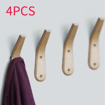 4pcs Home Crafts Wall Mounted Clothes Hanger V Shape Wooden Coat Hooks Bags Hat Keys Door Back Storage Rack Towel Multifunction
4pcs Home Crafts Wall Mounted Clothes Hanger V Shape Wooden Coat Hooks Bags Hat Keys Door Back Storage Rack Towel Multifunction