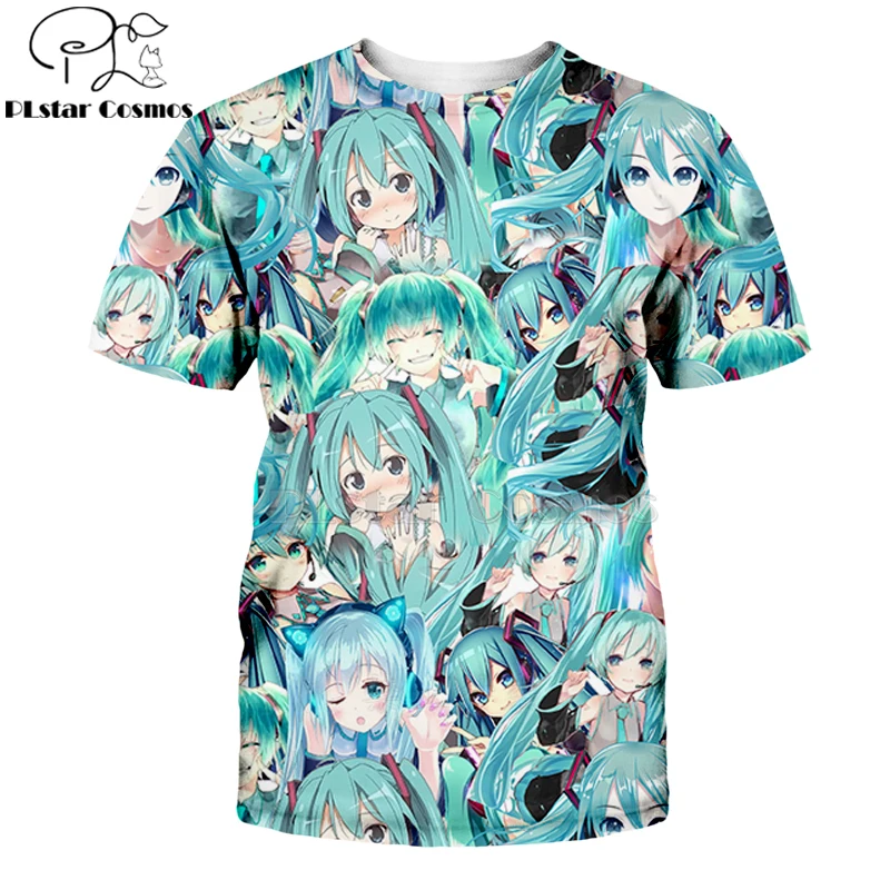 PLstar Cosmos Summer Music Girl t shirts Kawaii Anime 3d t-shirt Women/men Harajuku Hipster Streetwear Comic Fans top
PLstar Cosmos Summer Music Girl t shirts Kawaii Anime 3d t-shirt Women/men Harajuku Hipster Streetwear Comic Fans top