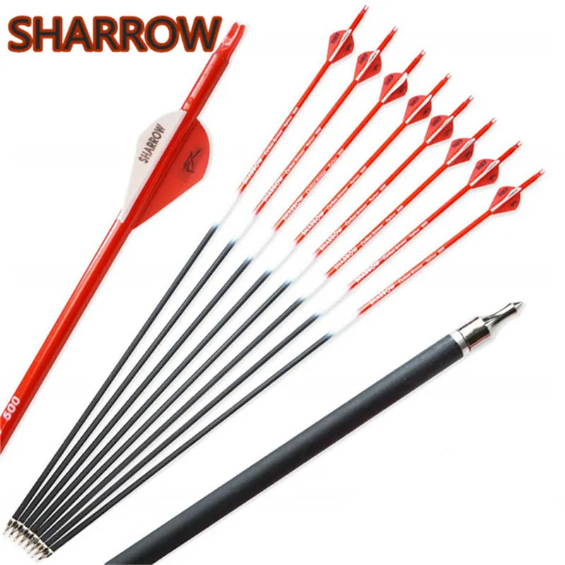 6/12pcs 30" Archery Carbon Arrows Spine 500 Carbon Hunting Carbon Arrows Replaceable Broadhead For Training Shooting Accessories
6/12pcs 30" Archery Carbon Arrows Spine 500 Carbon Hunting Carbon Arrows Replaceable Broadhead For Training Shooting Accessories