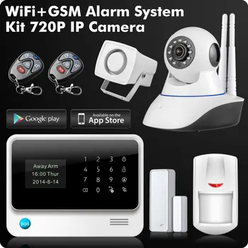 G90B 2.4G WiFi GSM GPRS SMS Wireless Home Security Alarm System IOS Android APP Remote Control Detector Sensor
G90B 2.4G WiFi GSM GPRS SMS Wireless Home Security Alarm System IOS Android APP Remote Control Detector Sensor