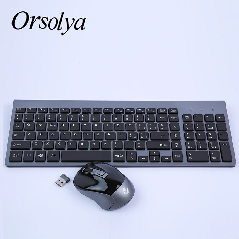 2.4G Wireless Keyboard and Mouse Combo,Italian,German,French Orsolya Compact Silent Full-size Keyboard For PC Computer Laptop
2.4G Wireless Keyboard and Mouse Combo,Italian,German,French Orsolya Compact Silent Full-size Keyboard For PC Computer Laptop
