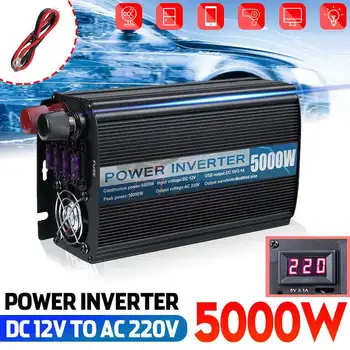 Inverter DC12V To AC 220V Max 10000W Voltage Transformer Dual USB Modified Sine Wave Power Inverter DC12V to AC 220V Converter
Inverter DC12V To AC 220V Max 10000W Voltage Transformer Dual USB Modified Sine Wave Power Inverter DC12V to AC 220V Converter
