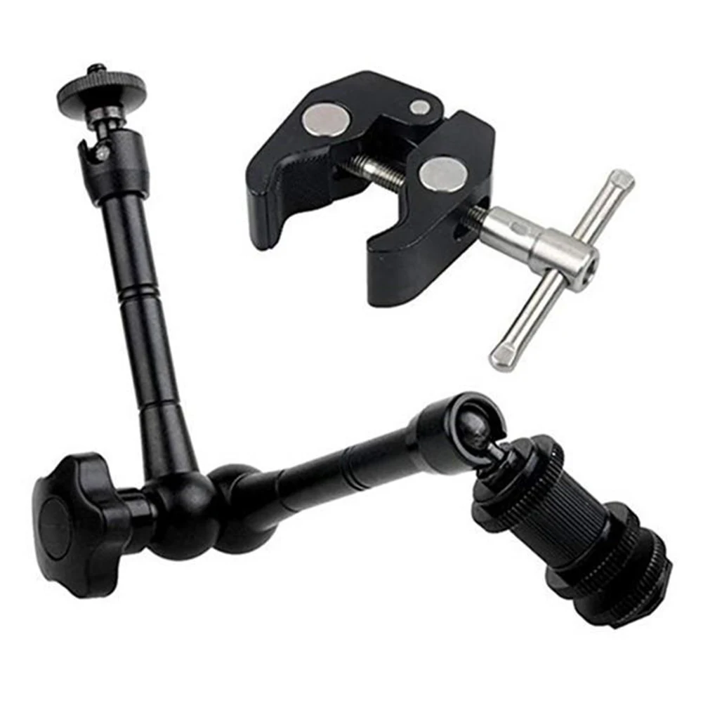 Space Saving Crab Clip Multifunction Stable Camera Accessory Adjustable Black Easy To Use Friction Articulating Magic Arm Set
Space Saving Crab Clip Multifunction Stable Camera Accessory Adjustable Black Easy To Use Friction Articulating Magic Arm Set