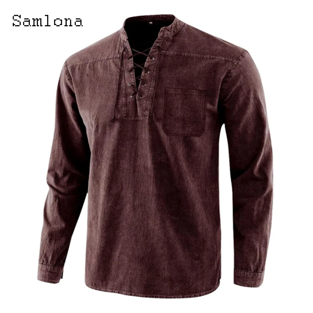 Блузка мужская с коротким рукавом и V-образным вырезом
Блузка мужская с коротким рукавом и V-образным вырезом