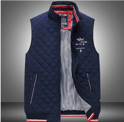 

Eden Fashion Aeronautica Militare jacket plus Size Vest Jacket Shark Autumn /winter Vest Men's Business Park Vest Men M-4XL