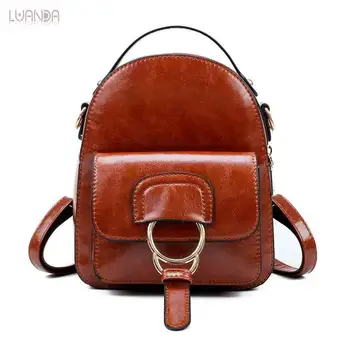 Backpack School Bags Teenager For Girls Women Leather Fashion Brown Student Bag High Quality Vintage Lady Shoulder Bag
Backpack School Bags Teenager For Girls Women Leather Fashion Brown Student Bag High Quality Vintage Lady Shoulder Bag