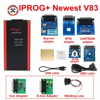 Newest V83 Iprog+ Programmer Support IMMO + Mileage Correction + Airbag Reset Iprog Pro Full Adapters Replace Carprog/Tango
Newest V83 Iprog+ Programmer Support IMMO + Mileage Correction + Airbag Reset Iprog Pro Full Adapters Replace Carprog/Tango